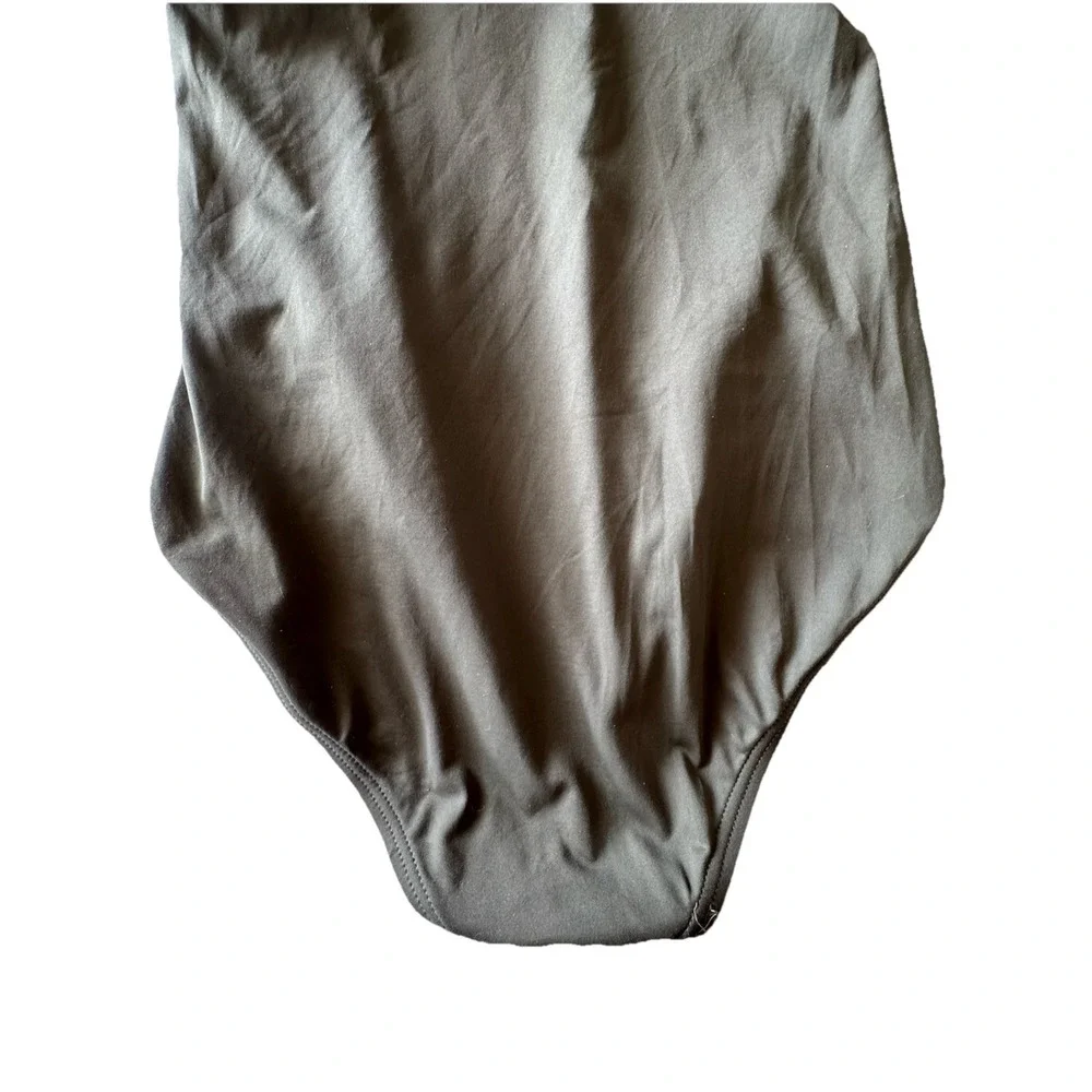 Michael By Michael‎ Kors Size Olive Green One Peice Swimsuit One Tied Shoulder